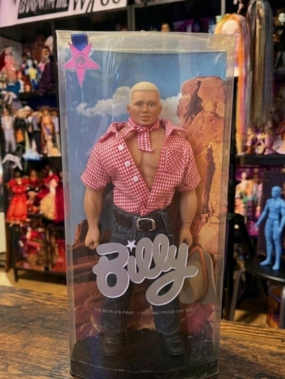 Vintage Billy The World's First Out and Proud Gay Doll - Cowboy Gay Interest